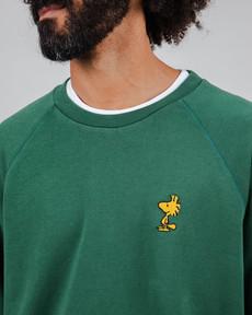 Peanuts Woodstock Sweatshirt Green via Brava Fabrics