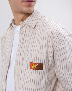 Relaxed Stripes Choco Shirt from Brava Fabrics