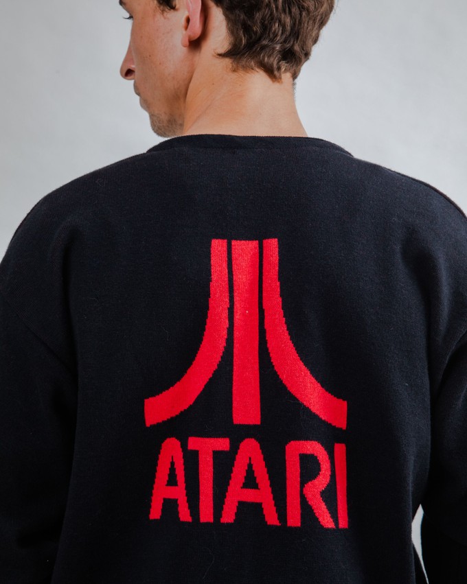 Atari Cardigan Logo Jacquard from Brava Fabrics