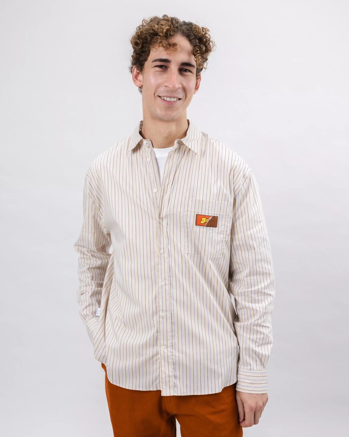 Relaxed Stripes Choco Shirt from Brava Fabrics