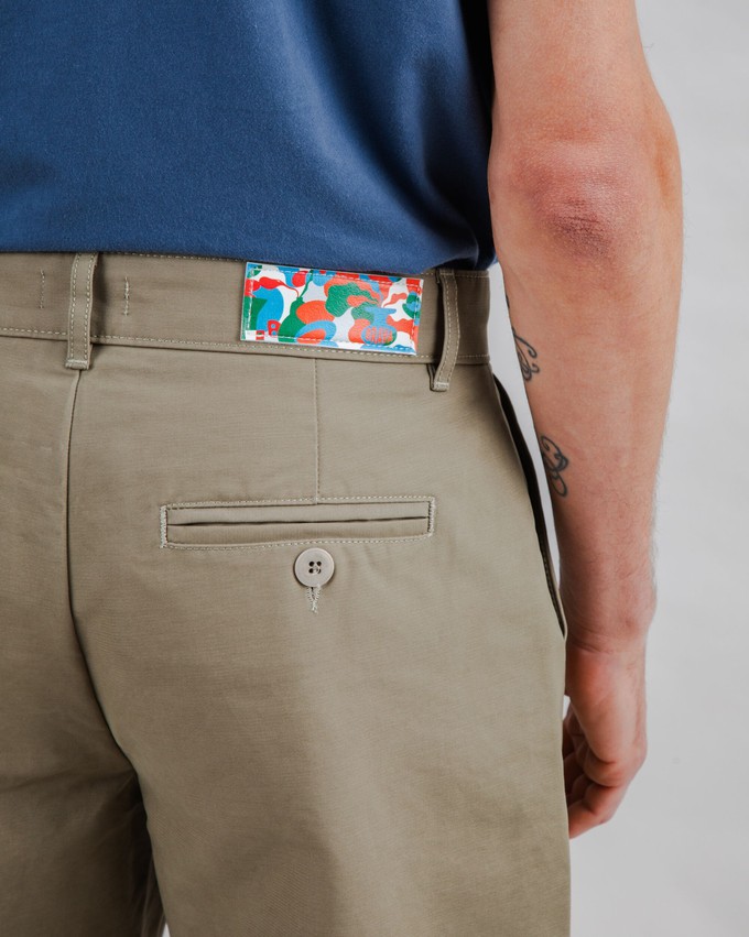 Sobremesa Pleated Pants Kakhi from Brava Fabrics