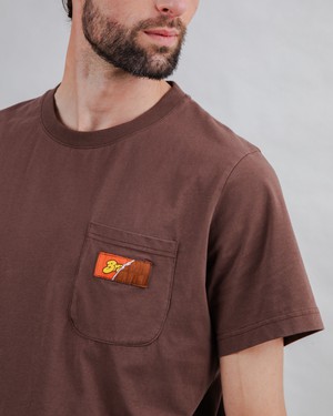 Choco Label T-shirt Brown from Brava Fabrics