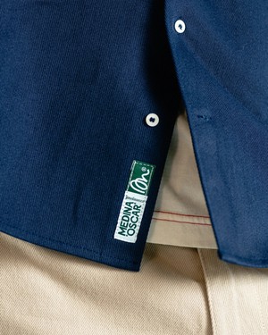 The Indoor Society Overshirt Blue from Brava Fabrics