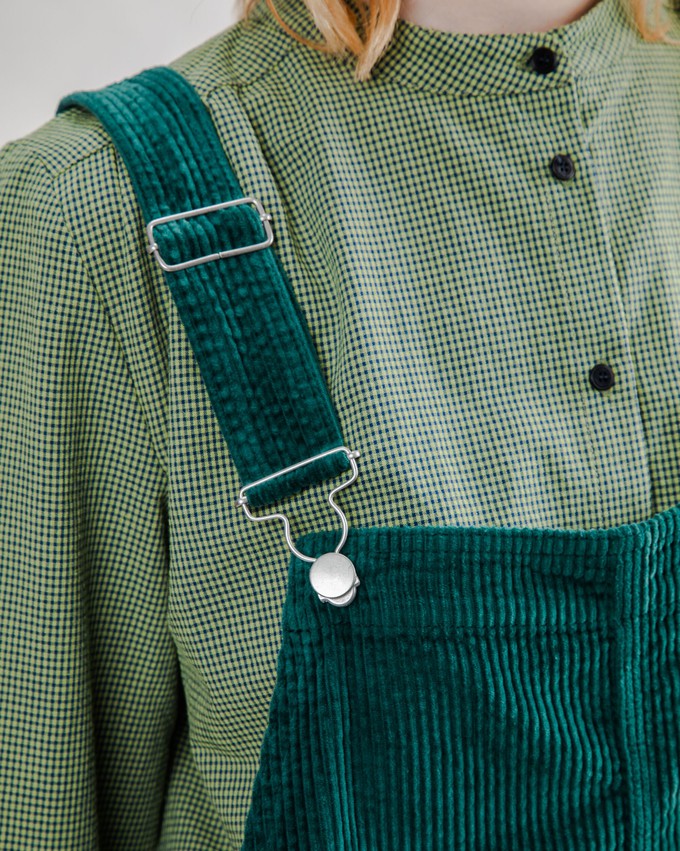 Corduroy Overall Dark Green from Brava Fabrics