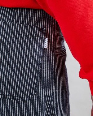 Denim Stripes Straight Leg Pants from Brava Fabrics