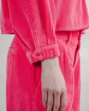Corduroy Boxy Shirt Pink from Brava Fabrics