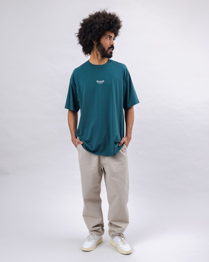 Peanuts Records Oversize T-shirt Green from Brava Fabrics