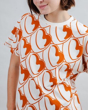 Bombon Allover Oversize Tee Brown from Brava Fabrics