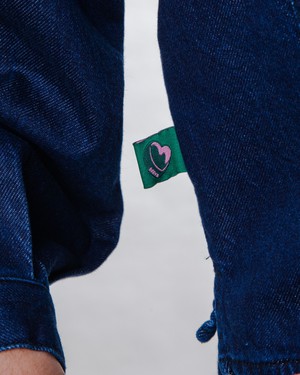 Raw Denim Boxy Shirt Blue from Brava Fabrics