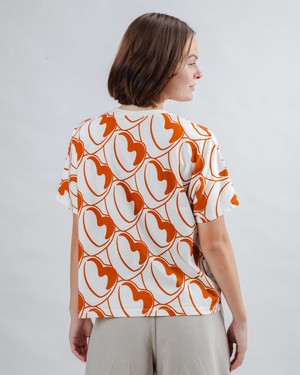 Bombon Allover Oversize Tee Brown from Brava Fabrics