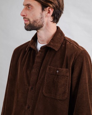 Corduroy Overshirt Chocolate from Brava Fabrics