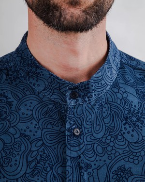 Baby Cord Noodles Mao Shirt from Brava Fabrics