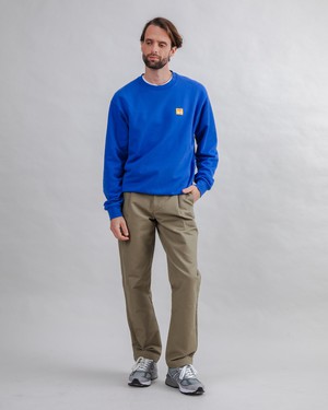 Noodles Label Sweatshirt Klein Blue from Brava Fabrics
