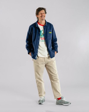 The Indoor Society Overshirt Blue from Brava Fabrics