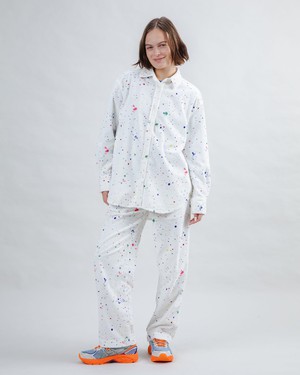 Splash Paint Corduroy Pleated Pants from Brava Fabrics