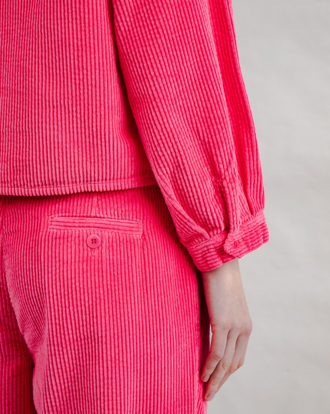 Corduroy Boxy Shirt Pink from Brava Fabrics