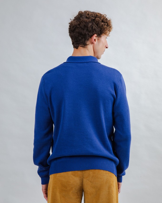 Knitted Polo Blue from Brava Fabrics