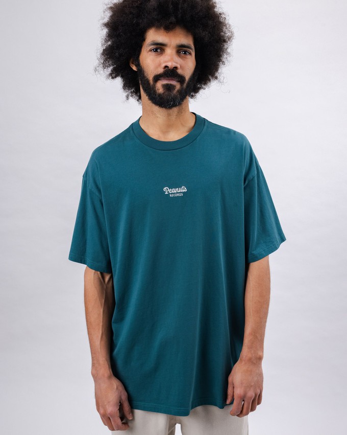 Peanuts Records Oversize T-shirt Green from Brava Fabrics