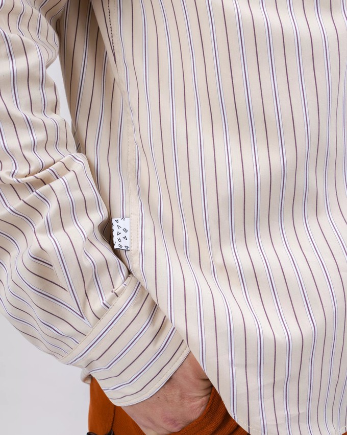Relaxed Stripes Choco Shirt from Brava Fabrics
