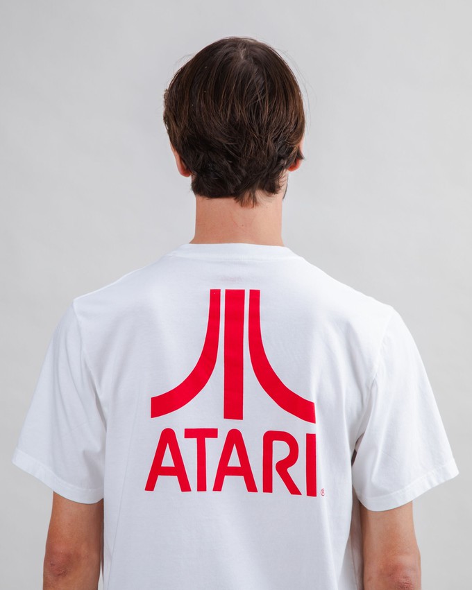 Atari Logo Tshirt White from Brava Fabrics