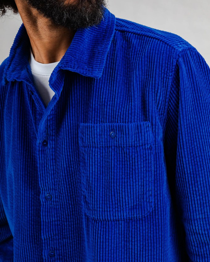 Corduroy Overshirt Klein Blue from Brava Fabrics