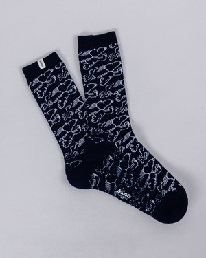 Peanuts Everybody´s in a Hurry Socks Navy from Brava Fabrics
