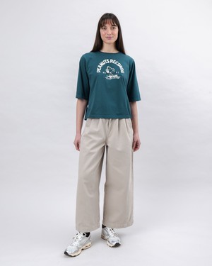 Peanuts Records Squared Tee Green from Brava Fabrics