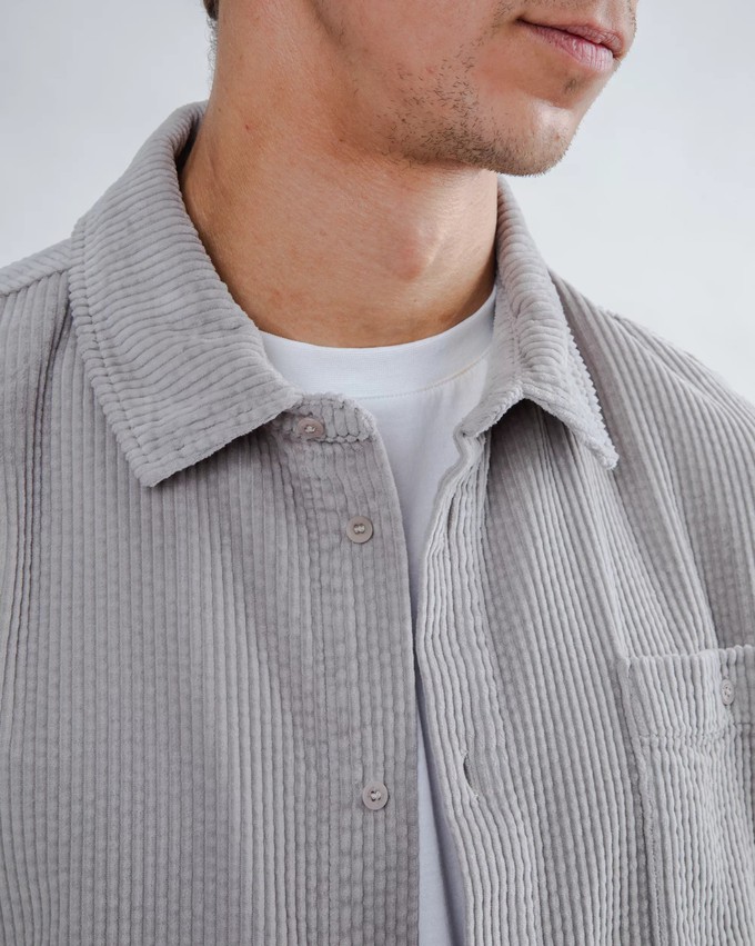 Corduroy Overshirt Grey from Brava Fabrics