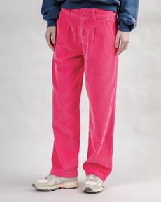 Corduroy Pleated Pants Pink via Brava Fabrics