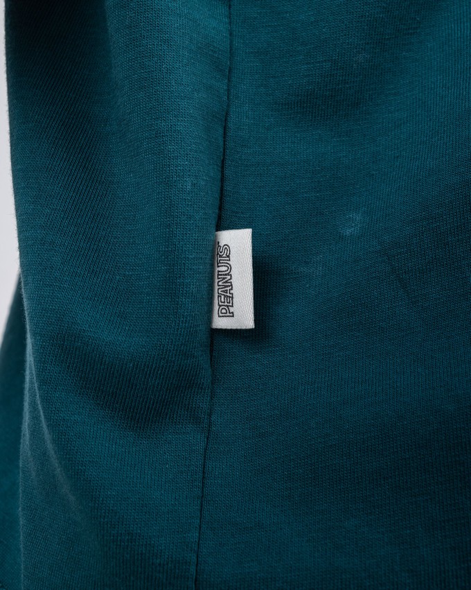 Peanuts Records Squared Tee Green from Brava Fabrics