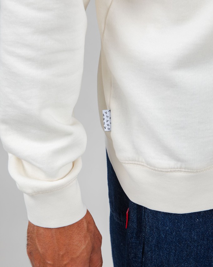 Hot & Brava Pizza Sweatshirt White from Brava Fabrics