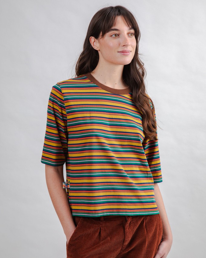 Stripes Squared Tee Multicolor from Brava Fabrics