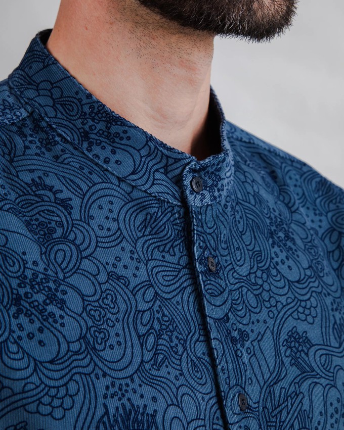 Baby Cord Noodles Mao Shirt from Brava Fabrics