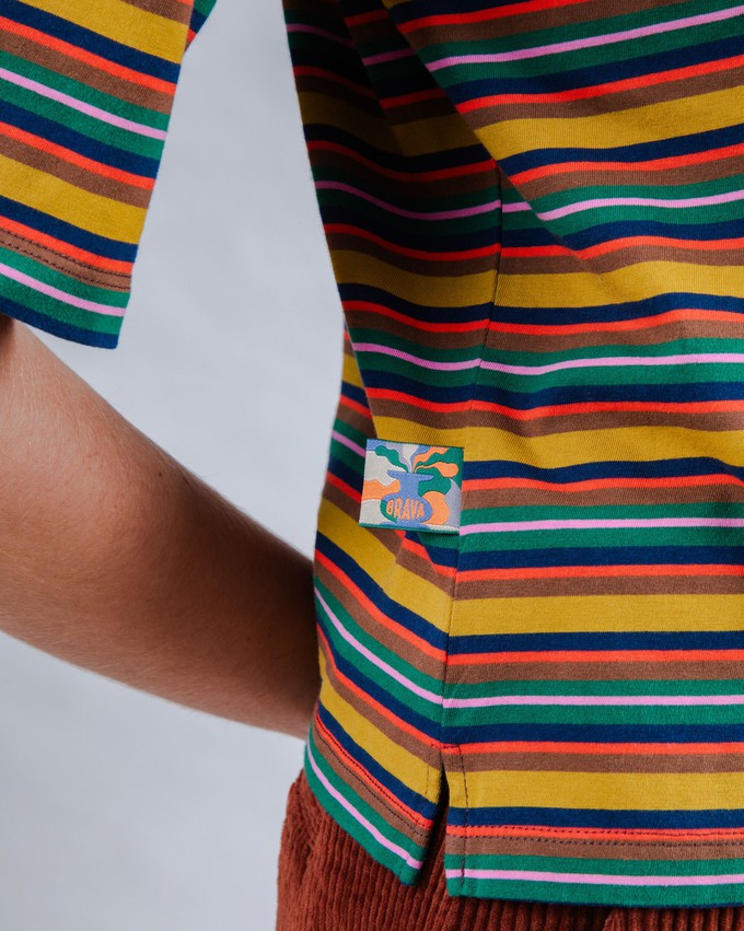 Stripes Squared Tee Multicolor from Brava Fabrics