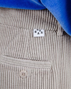 Corduroy Pleated Pants Grey from Brava Fabrics