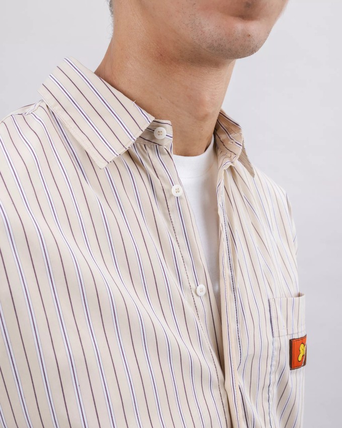 Relaxed Stripes Choco Shirt from Brava Fabrics