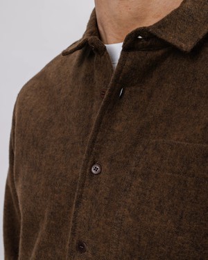 Heart Flannel Overshirt Brown from Brava Fabrics