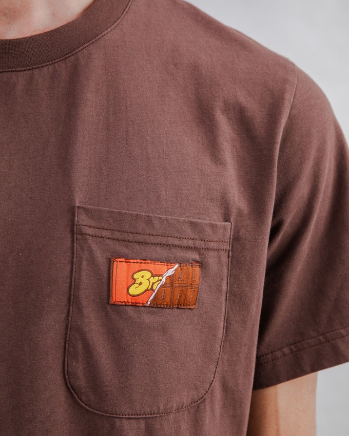 Choco Label T-shirt Brown from Brava Fabrics