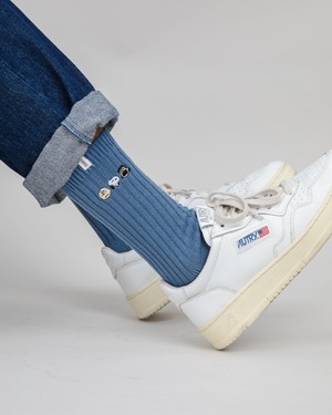 Peanuts The Gang Socks Blue from Brava Fabrics