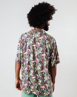 Helios Aloha Shirt Ecru from Brava Fabrics