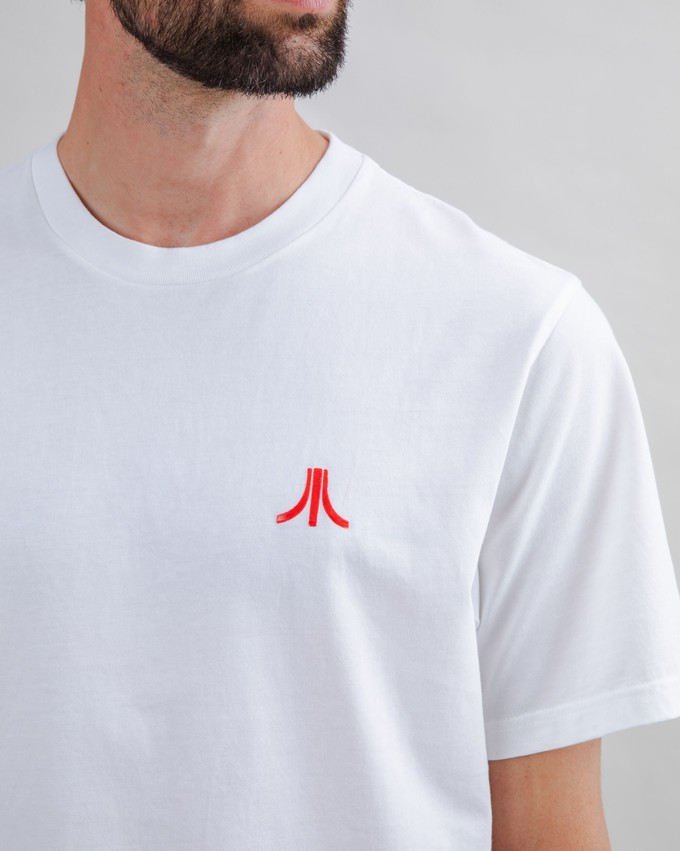 Atari Logo Tshirt White from Brava Fabrics