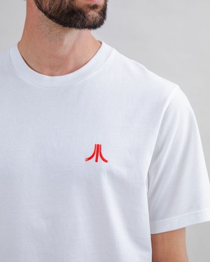 Atari Logo Tshirt White from Brava Fabrics
