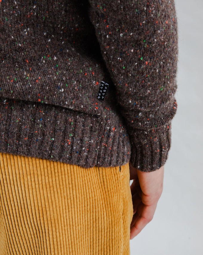 Wool Sweater Raglan Chocolate from Brava Fabrics