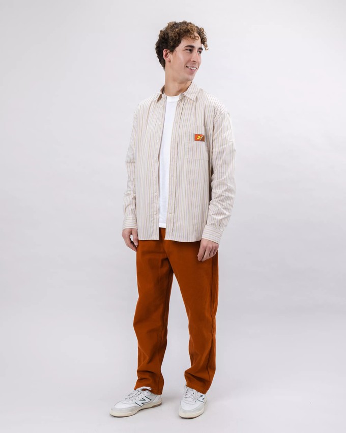 Relaxed Stripes Choco Shirt from Brava Fabrics