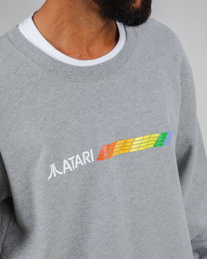 Atari Spectrum Sweatshirt Grey Melange from Brava Fabrics