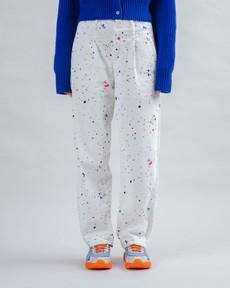 Splash Paint Corduroy Pleated Pants via Brava Fabrics