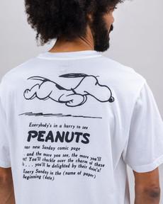 Peanuts Everybody's in a Hurry T-shirt White via Brava Fabrics