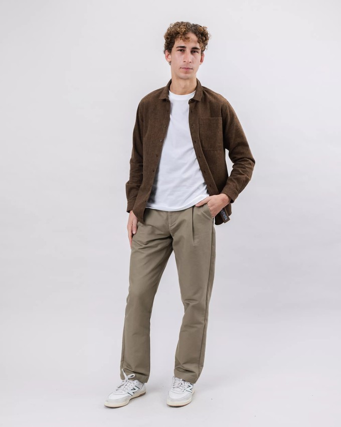 Heart Flannel Overshirt Brown from Brava Fabrics