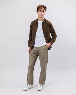 Heart Flannel Overshirt Brown from Brava Fabrics