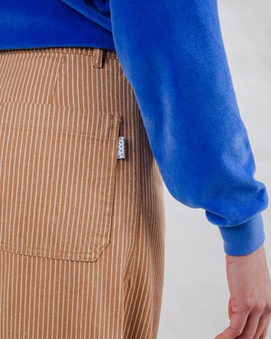 Stripes Straight Leg Pants Camel from Brava Fabrics